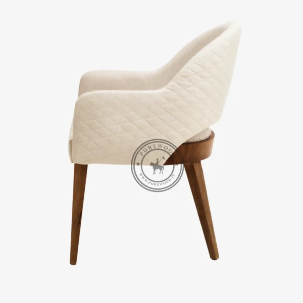 Sunflower Upholstered Fabric Chair - Image 2