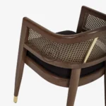 Adam Honey Cane Chair - Image 3