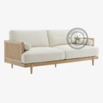 Arras Fabric Cane Sofa