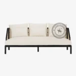 Dinan Black Fabric Sofa