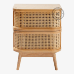 Montagnac Cane Bedside Table - Image 2