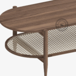 Nest Plum cane coffee table - Image 2