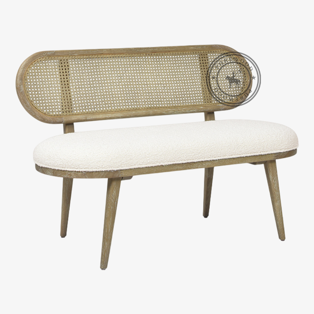 Orléans Cane Bench (2) Orléans Cane Bench - Image 1