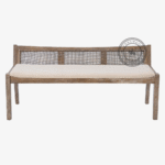 Perpignan Cane Bench - Image 3