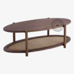 Rise Mist cane coffee table