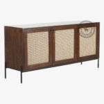 Rock Poppy cane sideboard