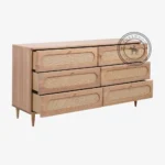 Thompson Cane 6 Drawer Dresser - Image 2