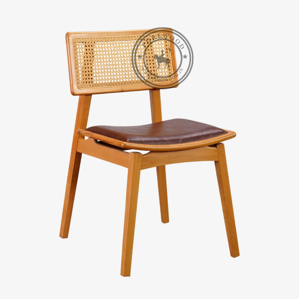 Tweed Leather Chair (1) Tweed Leather Chair - Image 1